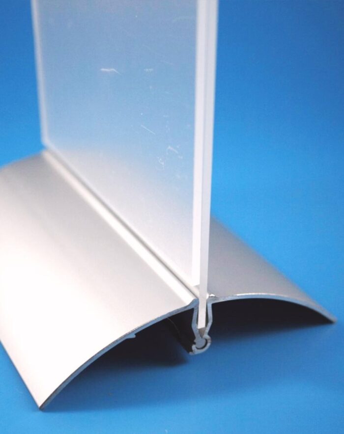 Acrílico Porta Menu Horizontal com Base em Alúminio - Image 3