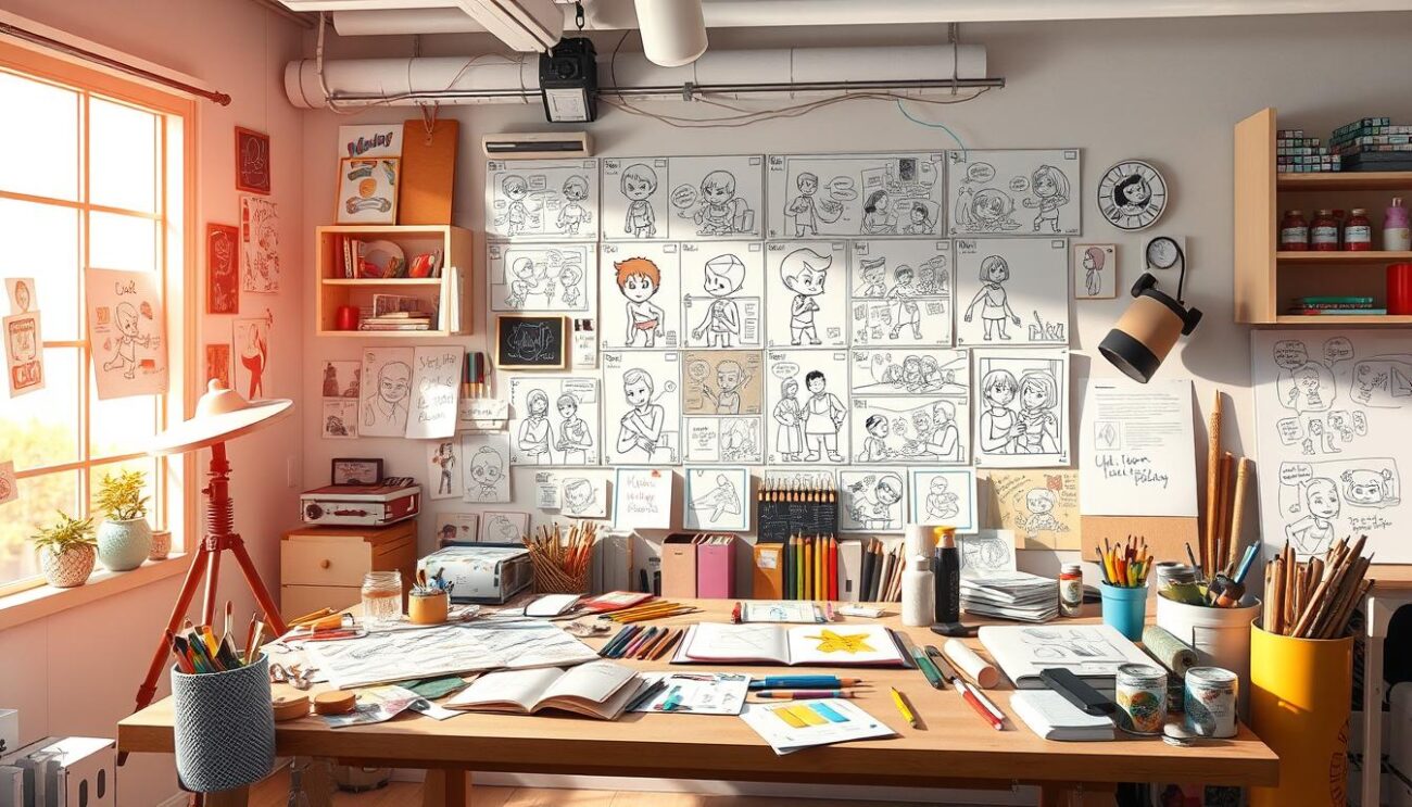 processo de storyboard